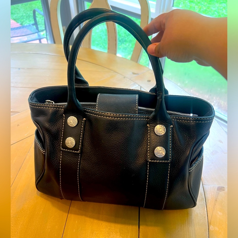 Michael Kors Black Pebble Leather Large Satchel
